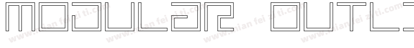 MODULAR Outline14字体转换